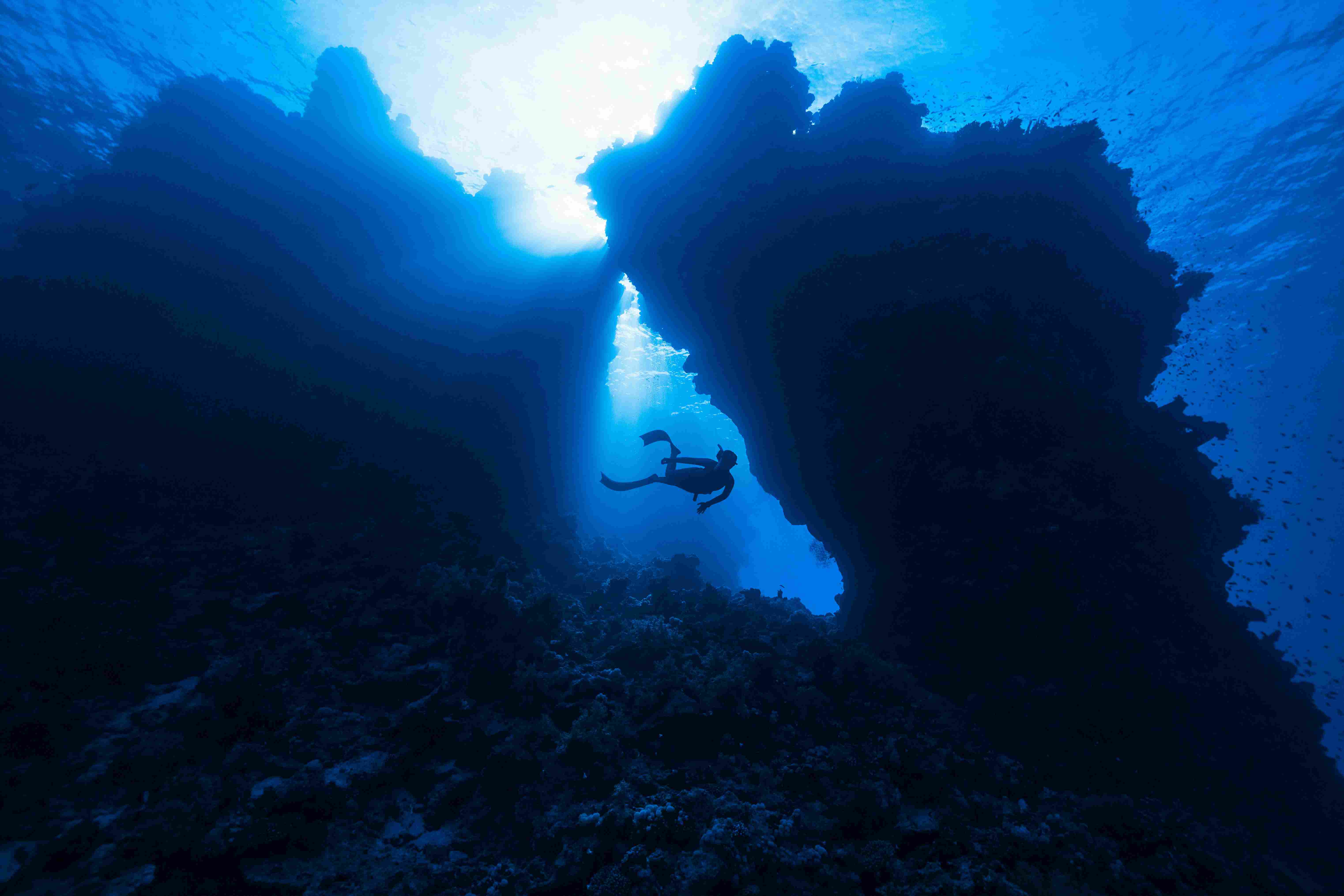 Luxury dive vessel on calm Red Sea water